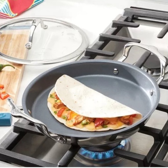 Princess House  9" Nonstick Griddle with Glass Lid / New in Box - Picture 4 of 5